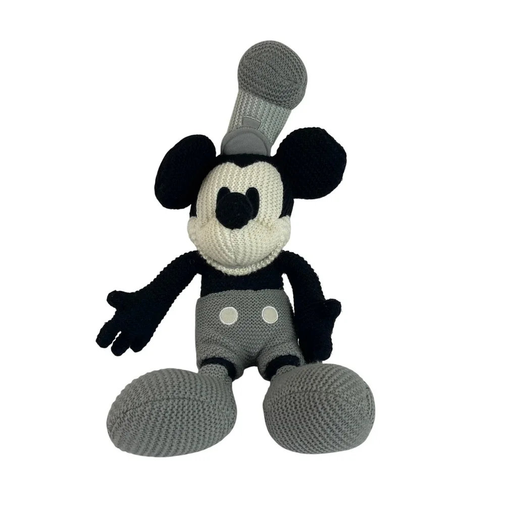 Disney Steamboat Willie Mickey Mouse Knit Plush 22